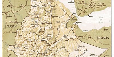 नक्शा इथियोपिया के नक्शे,